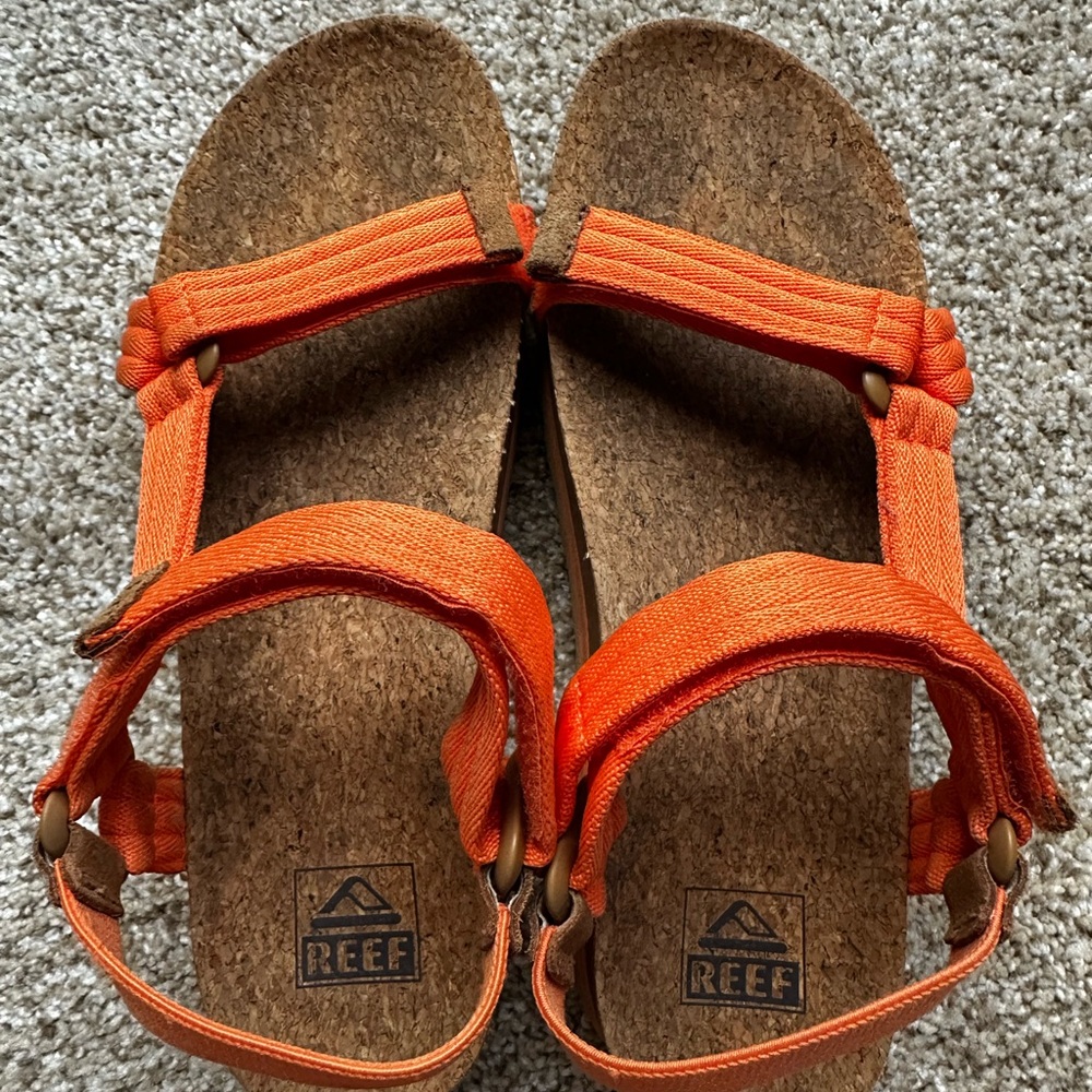 Reef  Women’s Orange Platform Sandals - Picture 6 of 6